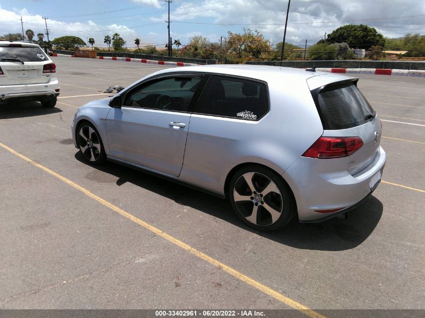 2016 VOLKSWAGEN GOLF GTI S 3VWYT7AU5GM048974