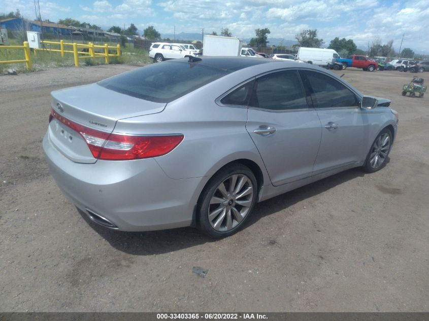 2014 HYUNDAI AZERA LIMITED KMHFH4JG7EA346338
