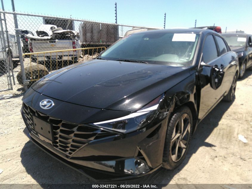 2022 HYUNDAI ELANTRA HYBRID LIMITED KMHLN4AJ4NU014461