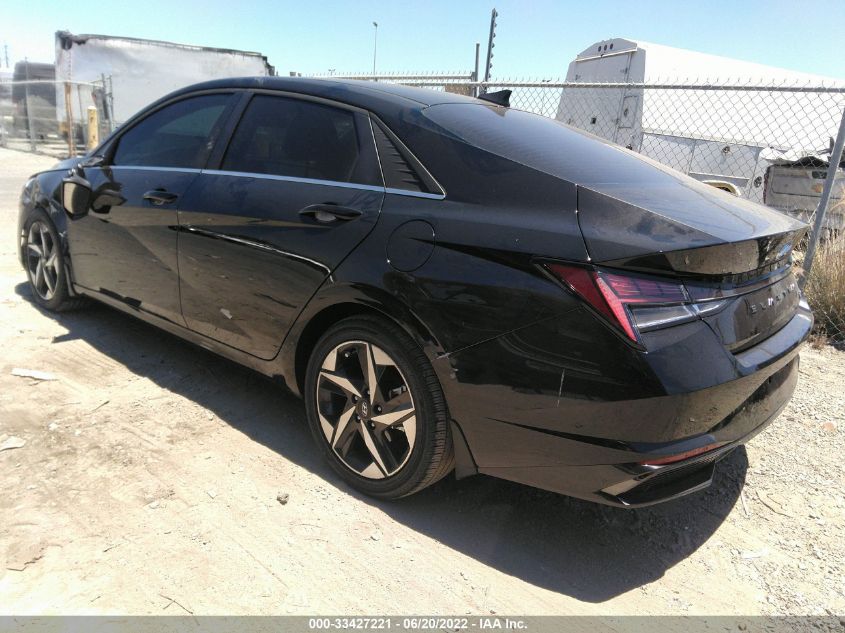 2022 HYUNDAI ELANTRA HYBRID LIMITED KMHLN4AJ4NU014461