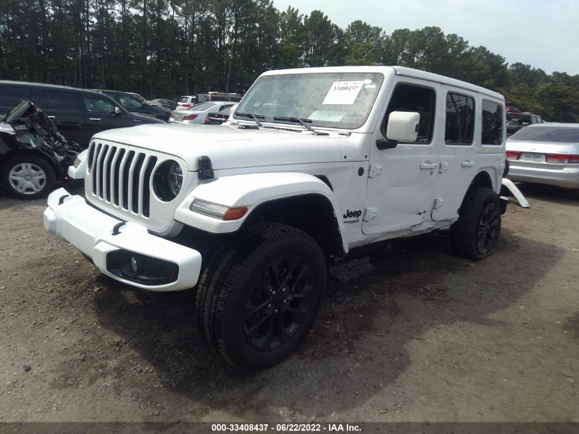 2021 JEEP WRANGLER UNLIMITED SAHARA HIGH 1C4HJXEG1MW858529