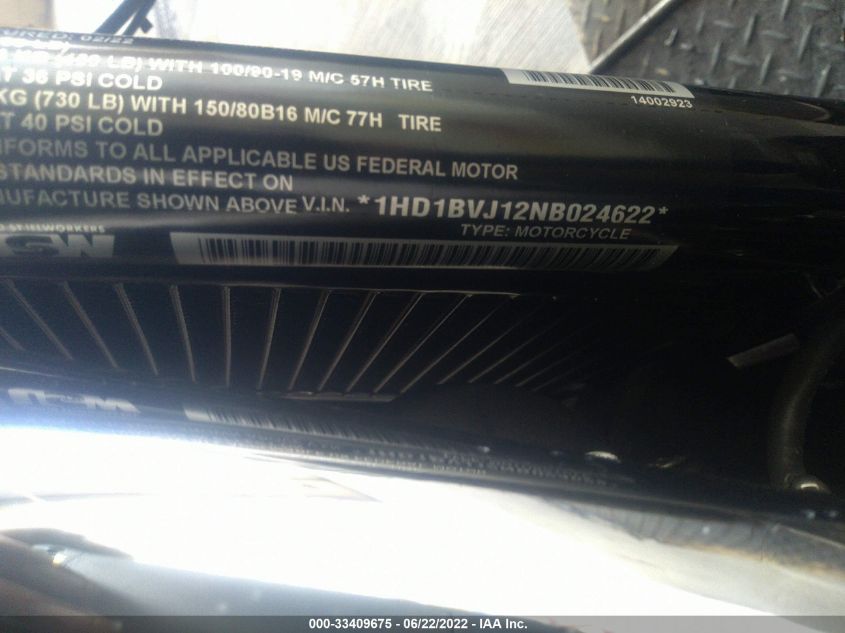 2022 HARLEY-DAVIDSON FXST 1HD1BVJ12NB024622