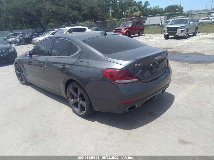 2019 GENESIS G70 3.3T ADVANCED KMTG34LE6KU043971