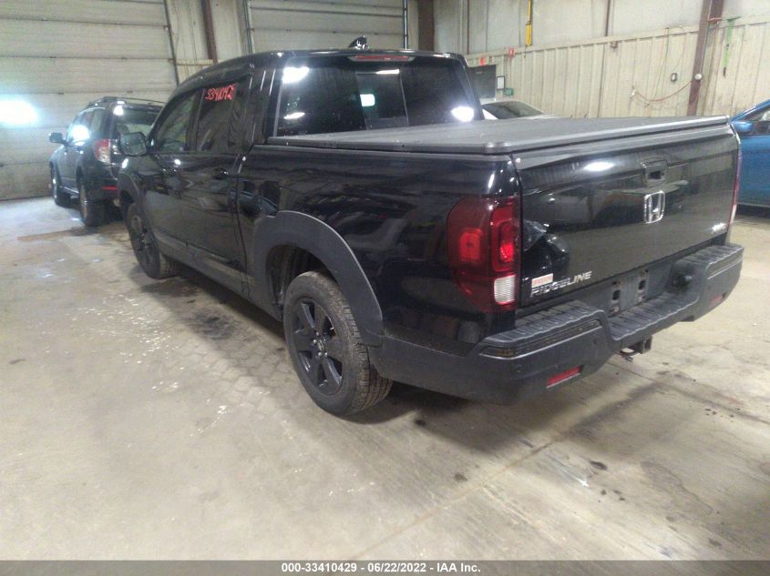 2019 HONDA RIDGELINE BLACK EDITION 5FPYK3F85KB011762