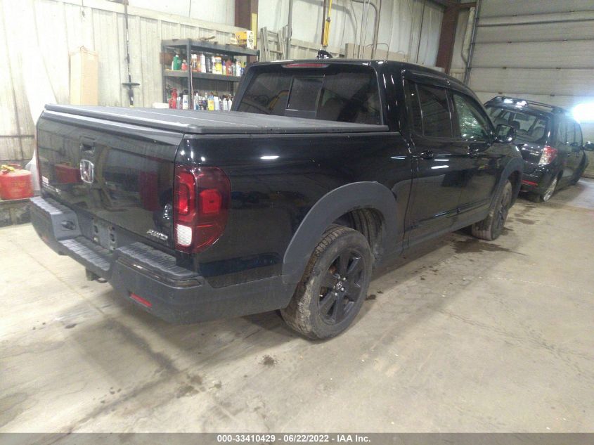 2019 HONDA RIDGELINE BLACK EDITION 5FPYK3F85KB011762