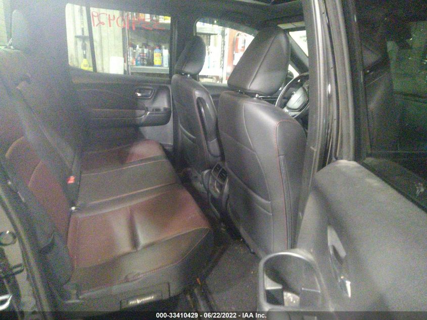 2019 HONDA RIDGELINE BLACK EDITION 5FPYK3F85KB011762