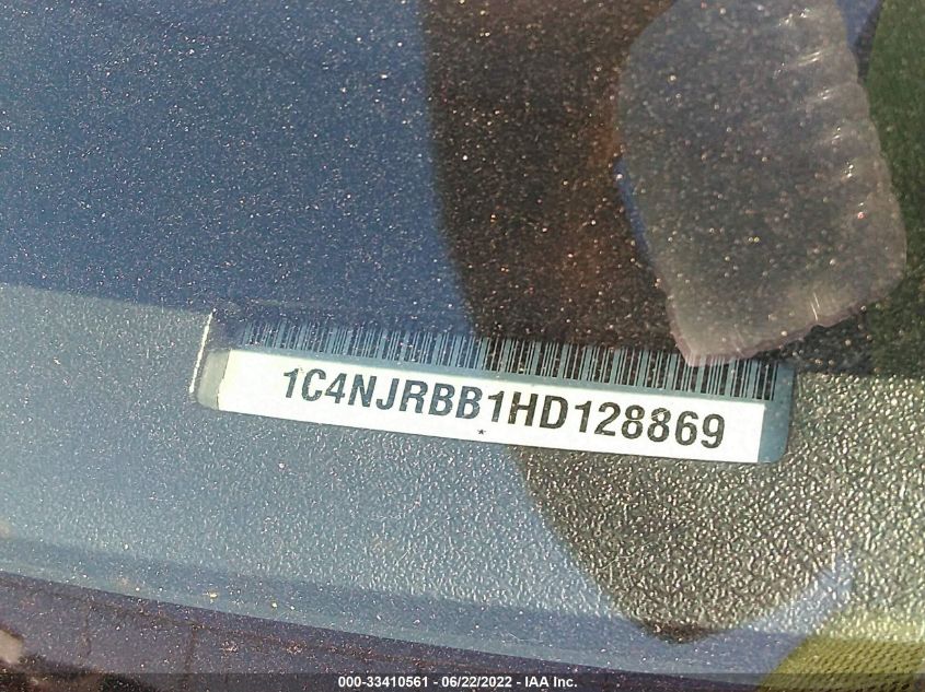 2017 JEEP PATRIOT SPORT SE 1C4NJRBB1HD128869