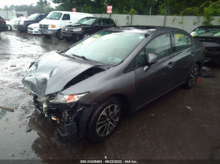 2013 HONDA CIVIC SDN EX-L 19XFB2F94DE275356