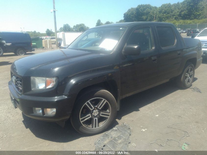 2013 HONDA RIDGELINE SPORT 5FPYK1F78DB002178