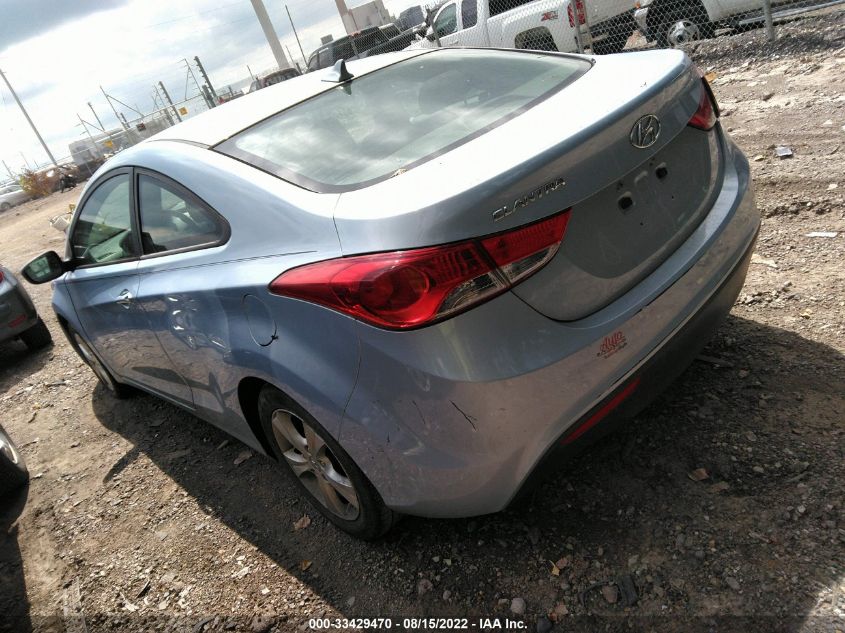 2013 HYUNDAI ELANTRA COUPE GS PZEV KMHDH6AE8DU006890