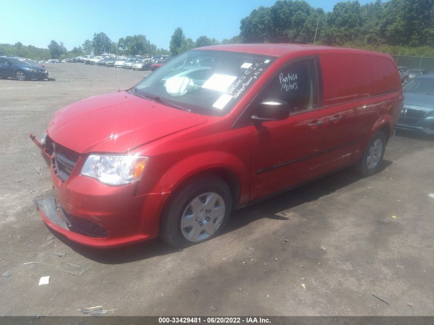 2013 RAM CARGO VAN TRADESMAN 2C4JRGAG3DR787939
