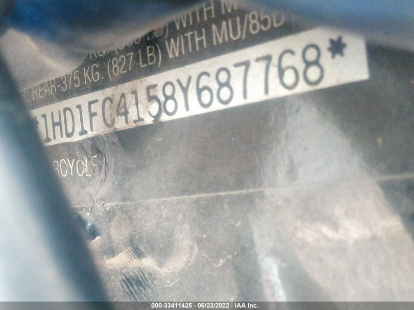 2008 HARLEY-DAVIDSON FLHTCUI 1HD1FC4158Y687768