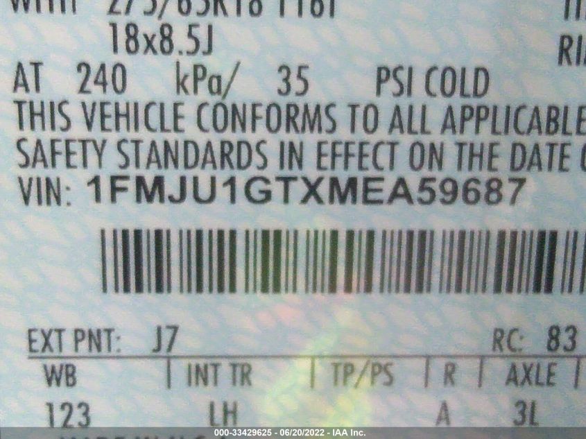 2021 FORD EXPEDITION XL 1FMJU1GTXMEA59687