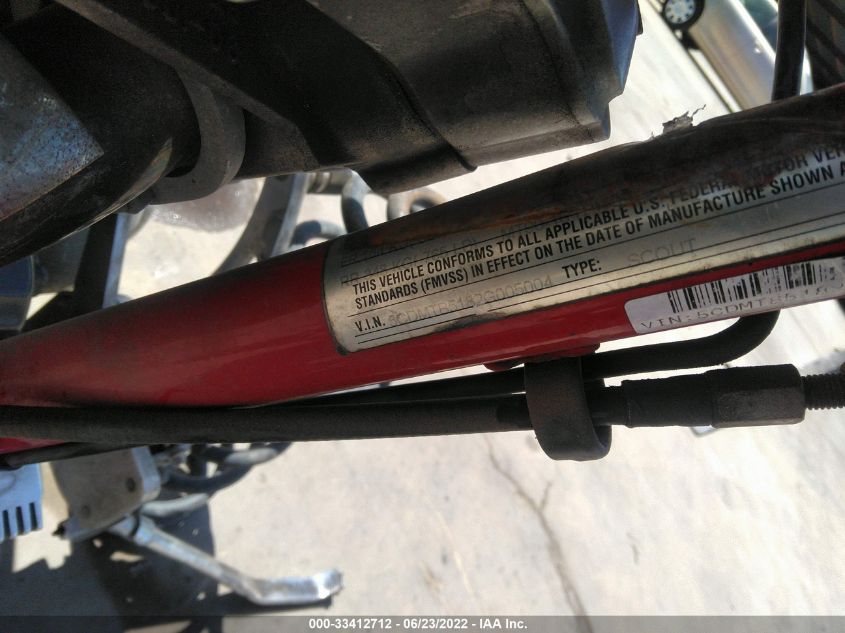 2002 INDIAN MOTORCYCLE CO. SCOUT 5CDMTB5182G005004