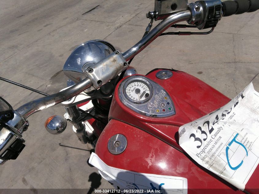 2002 INDIAN MOTORCYCLE CO. SCOUT 5CDMTB5182G005004