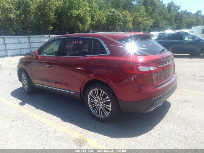 2016 LINCOLN MKX RESERVE 2LMTJ8LR4GBL63767