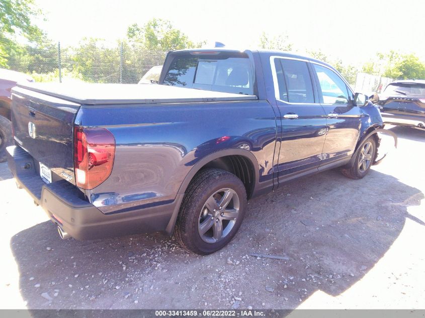 2022 HONDA RIDGELINE RTL-E 5FPYK3F76NB021695