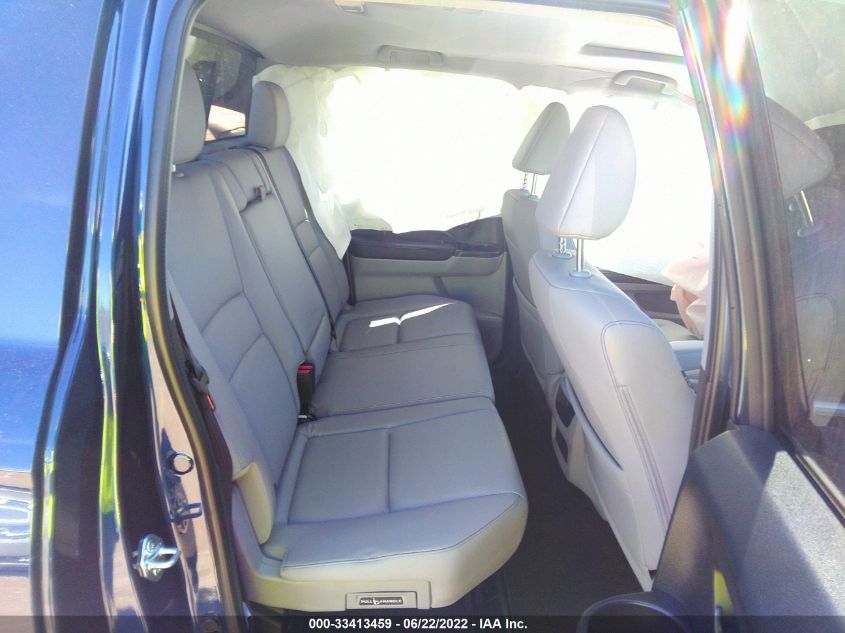 2022 HONDA RIDGELINE RTL-E 5FPYK3F76NB021695