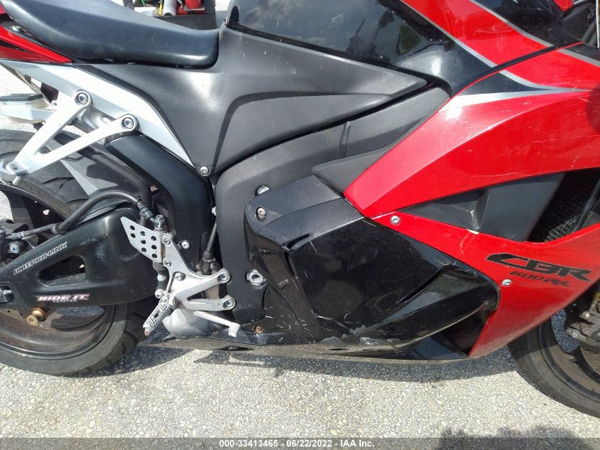 2009 HONDA CBR600 RR JH2PC40029K201436
