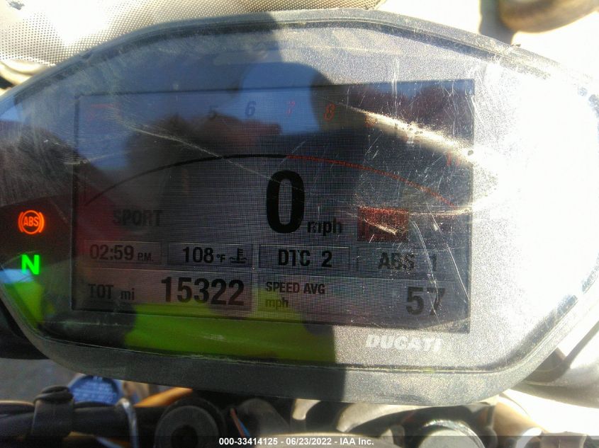 2016 DUCATI MONSTER 1200 S ZDM1RBSW7GB018182