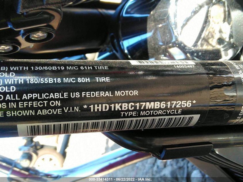 2021 HARLEY-DAVIDSON FLHX 1HD1KBC17MB617256