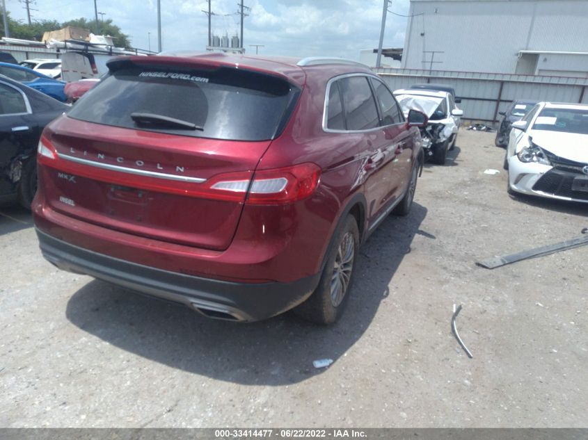 2018 LINCOLN MKX SELECT 2LMPJ6KR9JBL39799