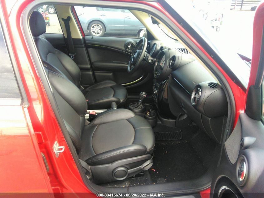 2014 MINI COOPER COUNTRYMAN S WMWZC3C55EWT00934