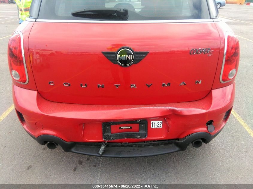 2014 MINI COOPER COUNTRYMAN S WMWZC3C55EWT00934