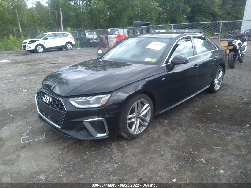 2020 AUDI A4 PREMIUM PLUS WAUENAF46LA055877