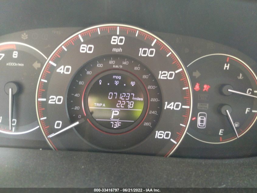 2013 HONDA ACCORD CPE EX-L 1HGCT1B82DA009197