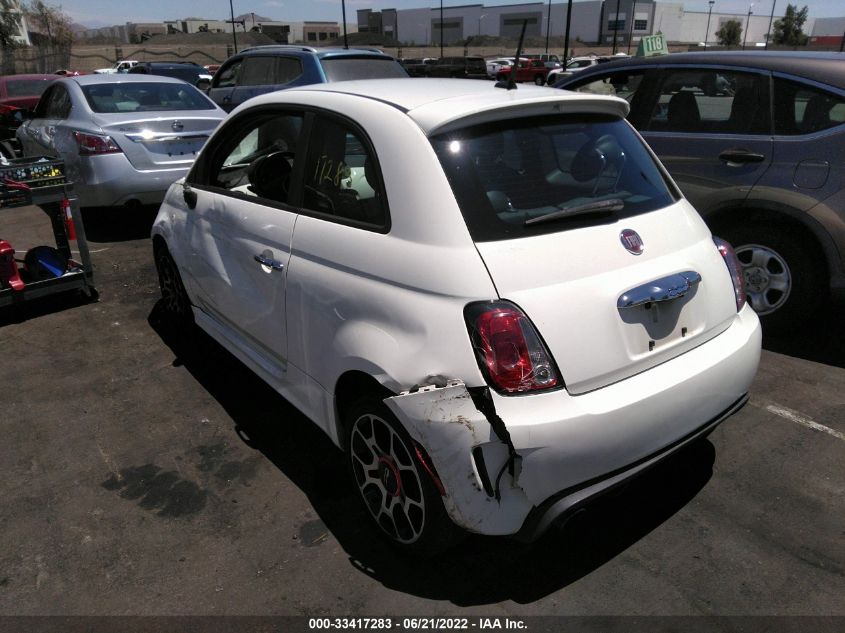 2013 FIAT 500 SPORT 3C3CFFHH0DT598399