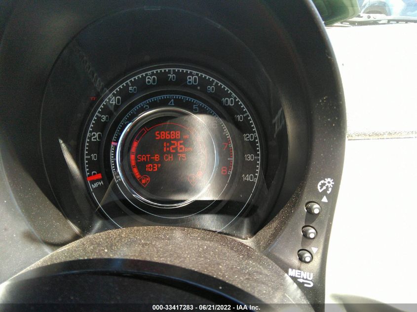 2013 FIAT 500 SPORT 3C3CFFHH0DT598399