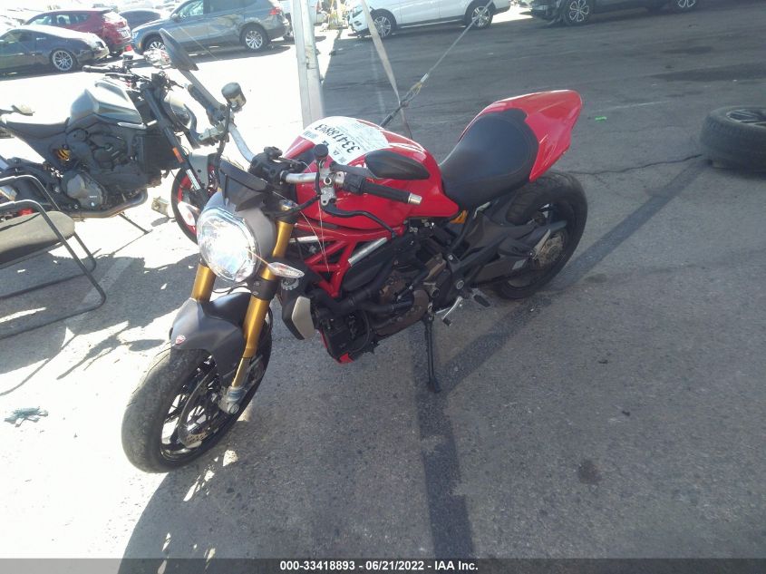 2014 DUCATI MONSTER 1200/S ZDM1RBSW5EB000535