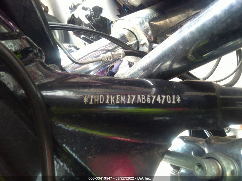2010 HARLEY-DAVIDSON FLHTK 1HD1KEM17AB674701