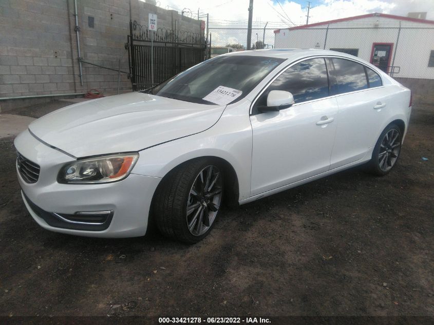 2015 VOLVO S60 T5 DRIVE-E PREMIER YV126MFK0F1369459