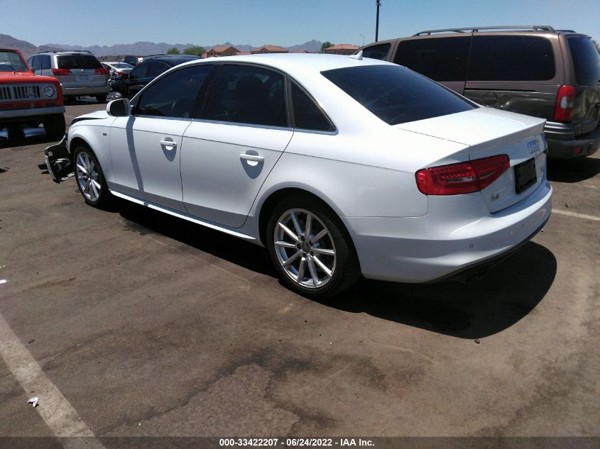 2015 AUDI A4 PREMIUM PLUS WAUFFAFLXFN009149