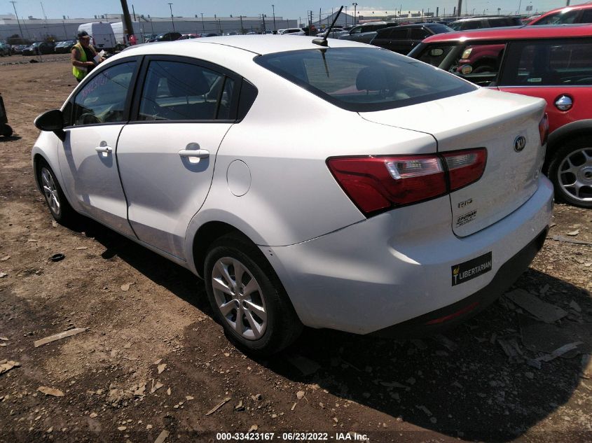 2014 KIA RIO LX KNADM4A33E6353355