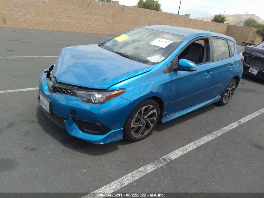 2018 TOYOTA COROLLA IM JTNKARJE3JJ566312