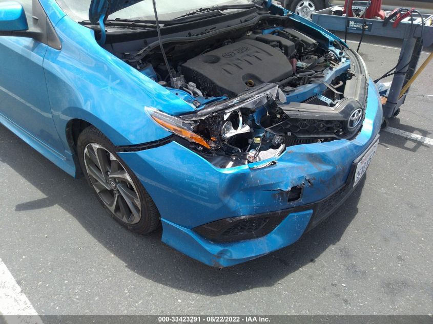 2018 TOYOTA COROLLA IM JTNKARJE3JJ566312