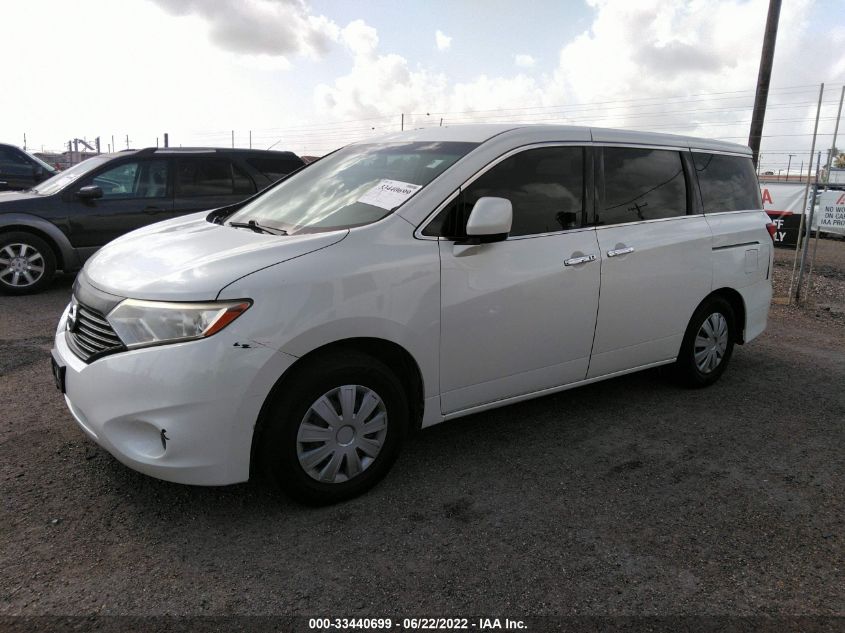 2013 NISSAN QUEST S JN8AE2KP9D9069724