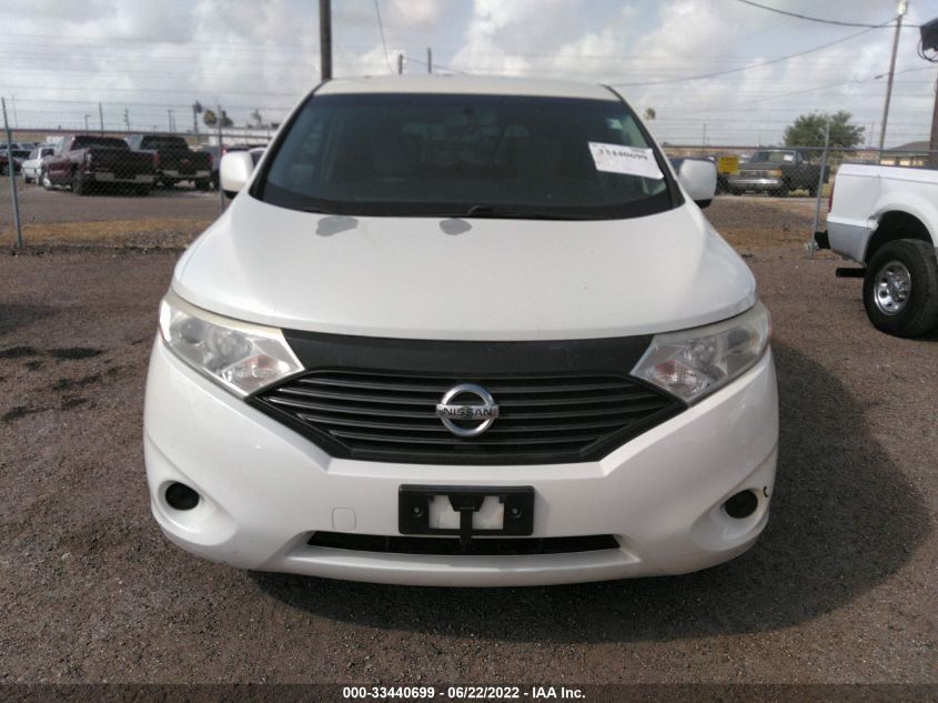 2013 NISSAN QUEST S JN8AE2KP9D9069724