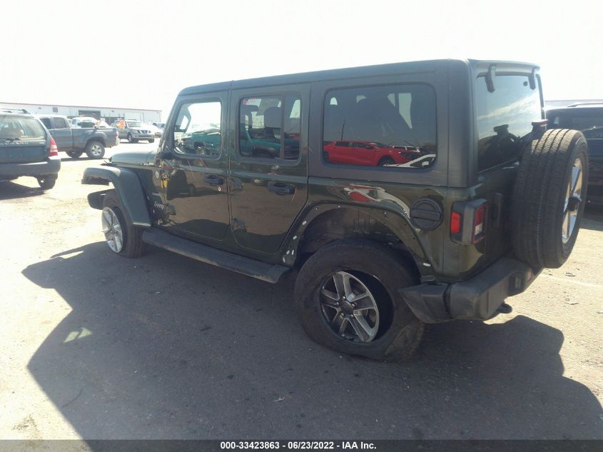 2021 JEEP WRANGLER UNLIMITED SAHARA 1C4HJXEG8MW548202