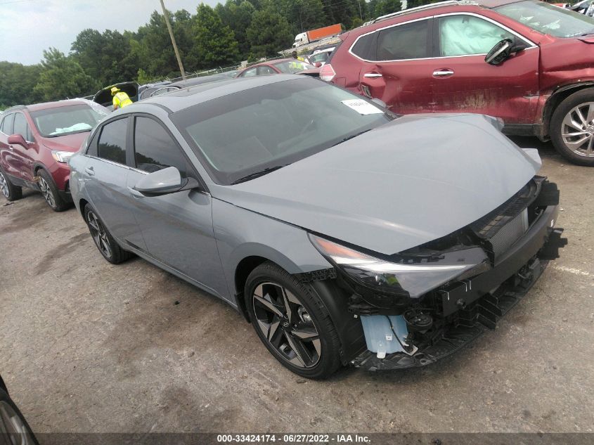 2022 HYUNDAI ELANTRA HYBRID LIMITED KMHLN4AJXNU021172