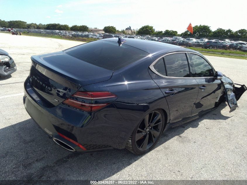 2022 GENESIS G70 3.3T KMTG54TE3NU082130