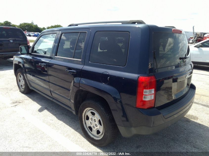 2013 JEEP PATRIOT SPORT 1C4NJPBA5DD264637