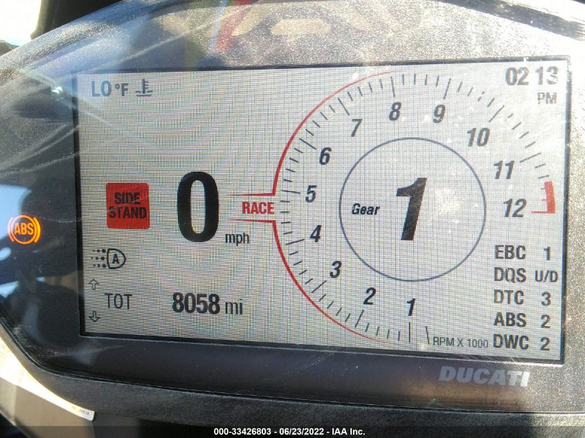 2021 DUCATI PANIGALE V2 ZDMHAATW0MB003677