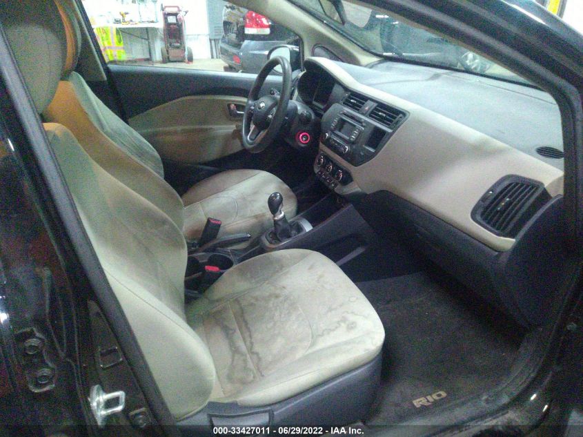 2015 KIA RIO LX KNADM4A35F6496051