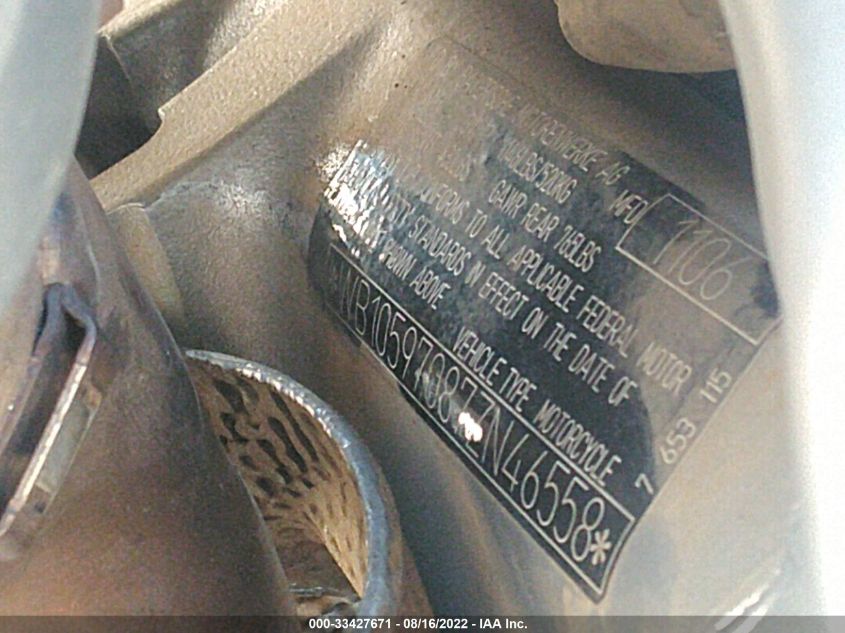2007 BMW K1200 GT WB10597087ZN46558