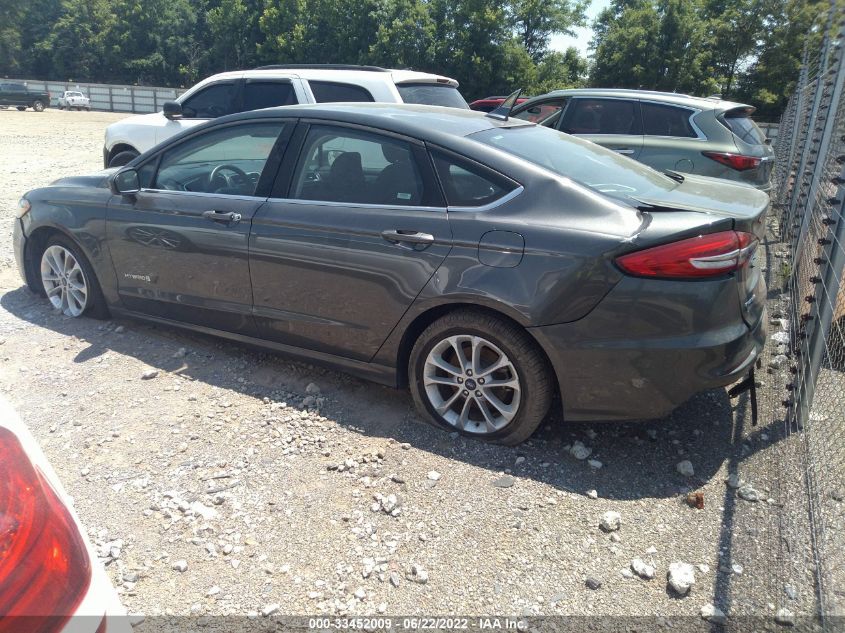 2019 FORD FUSION HYBRID SE 3FA6P0LU7KR189954