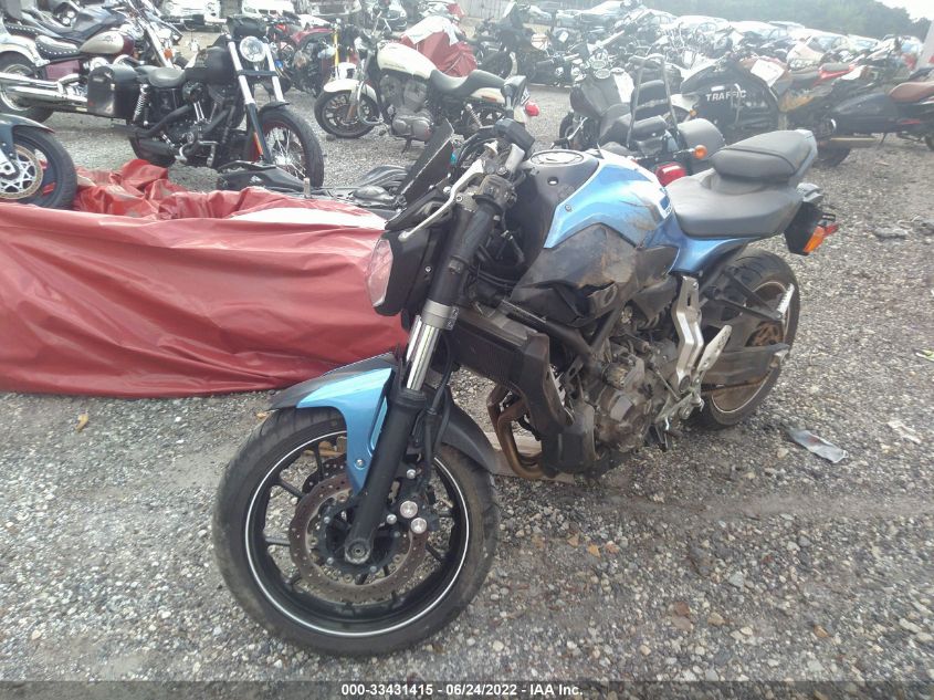2017 YAMAHA FZ07 JYARM06E8HA012137